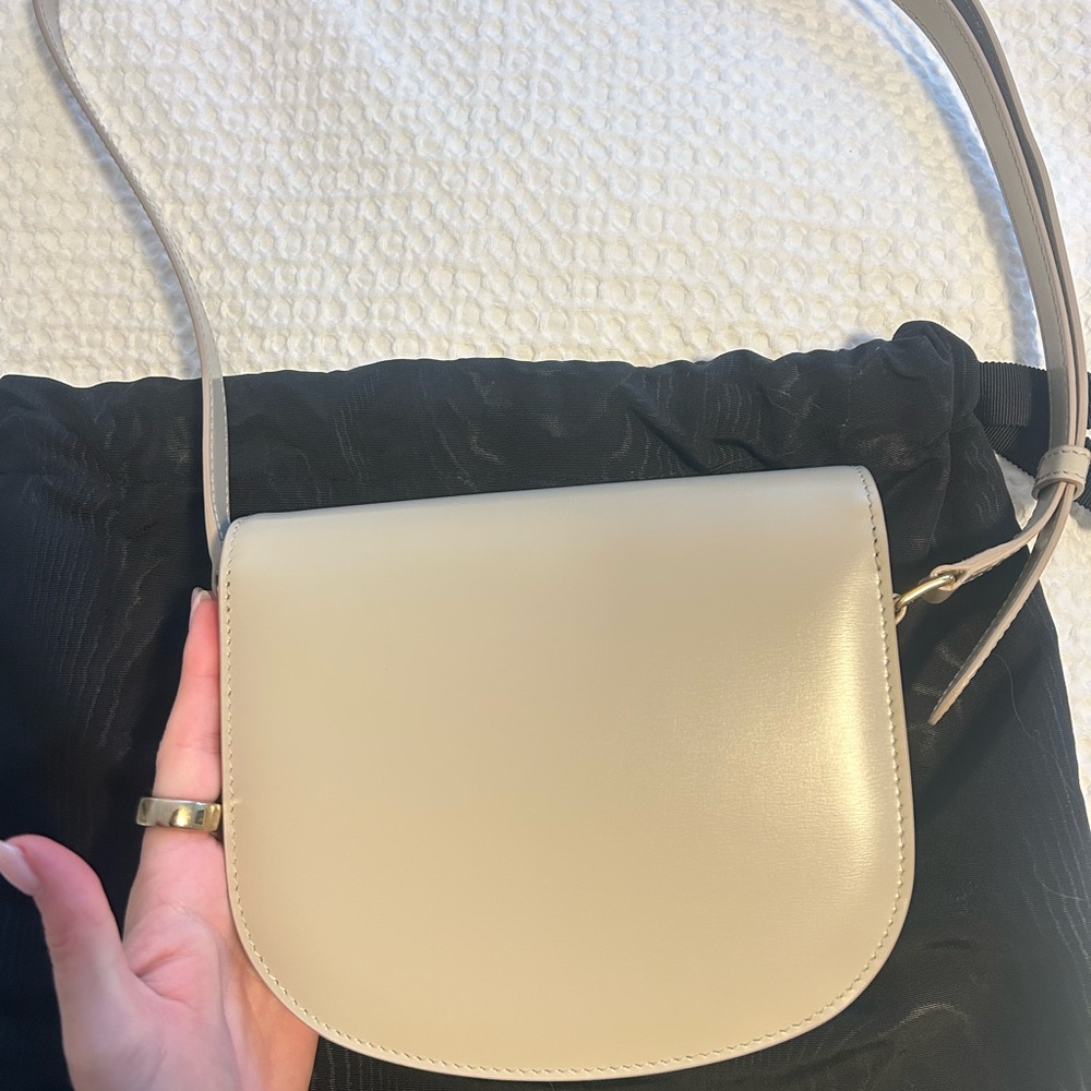 Celine Cream Besace Teen Triomphe Crossbody Bag - Picture 5 of 5